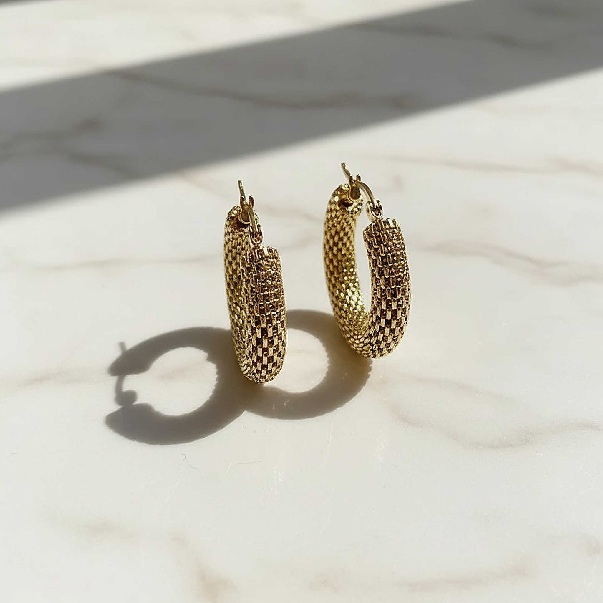 Genevieve Gold Hoop Earrings
