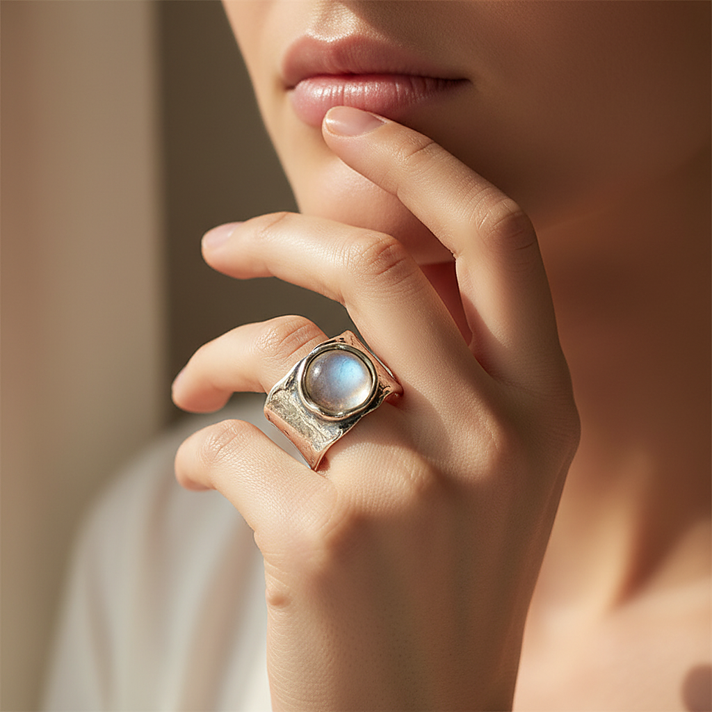 Thessaly Moonstone Ring