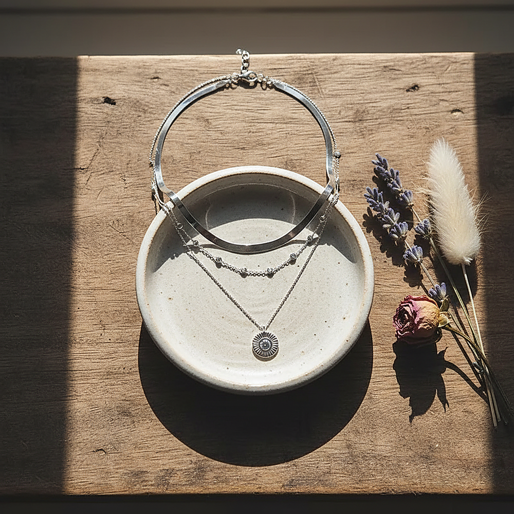 Maelys Silver Necklace