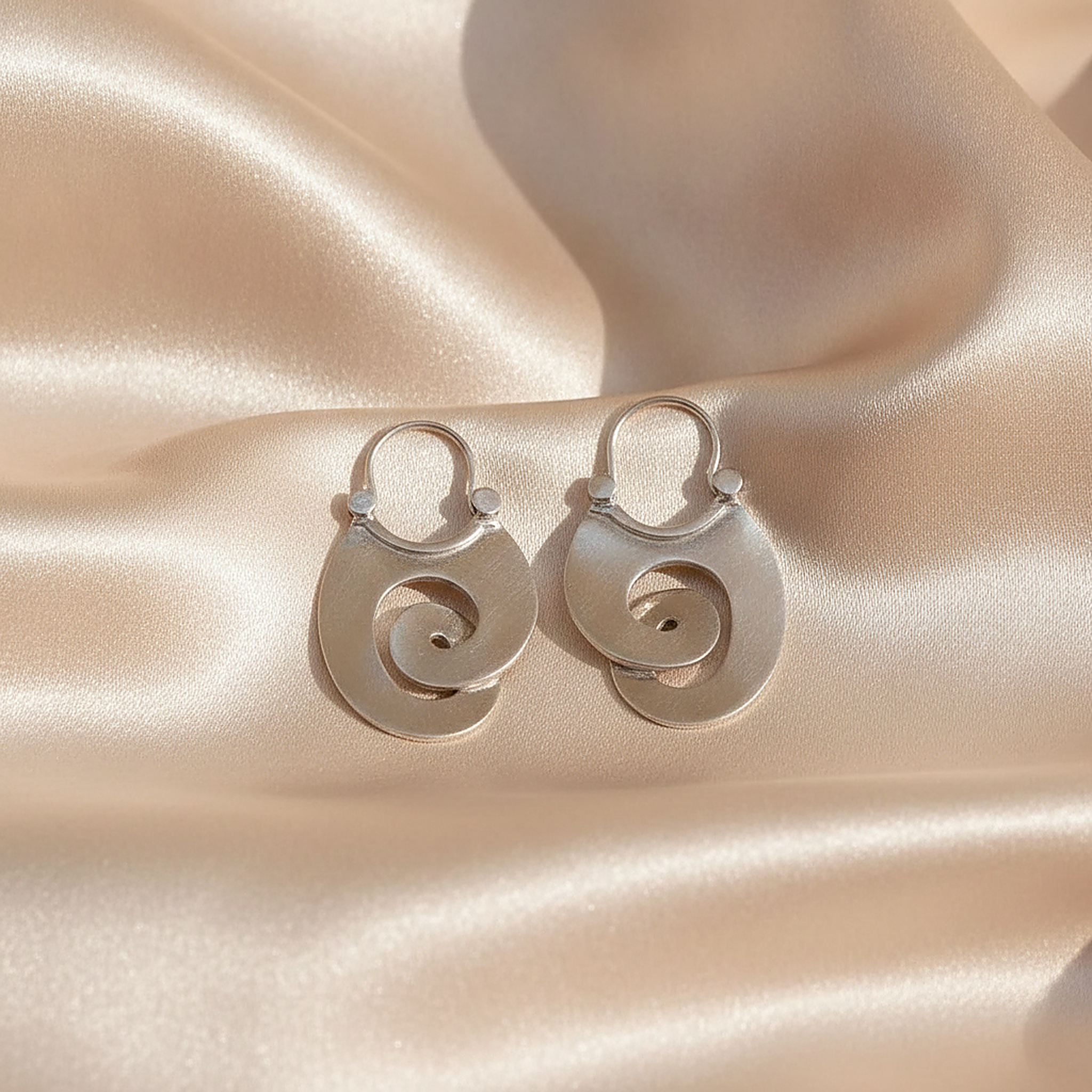 Lourdes Silver Earrings