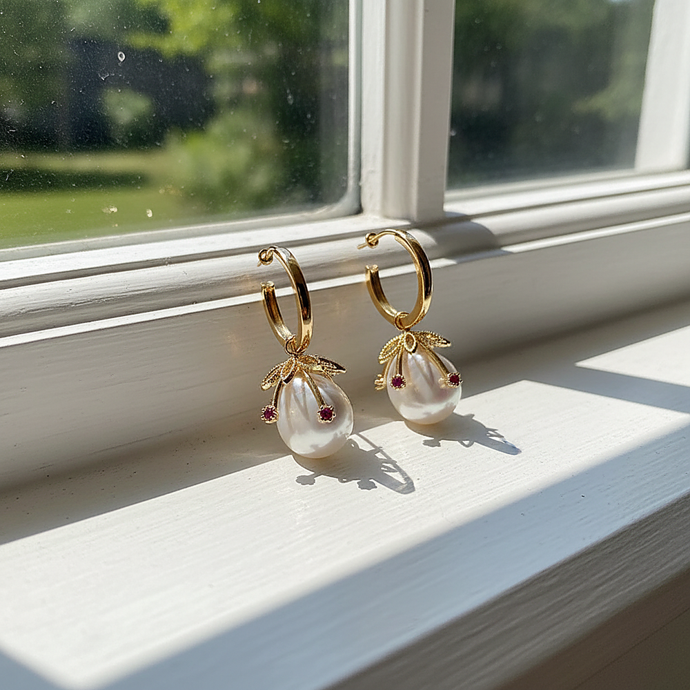 Emmeline Pearl Earrings