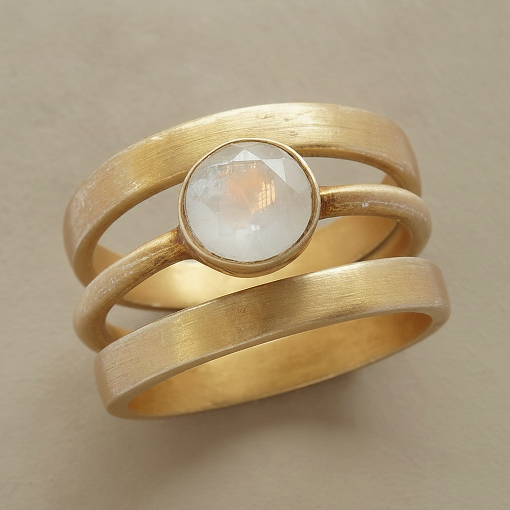 Calla Moonstone Ring
