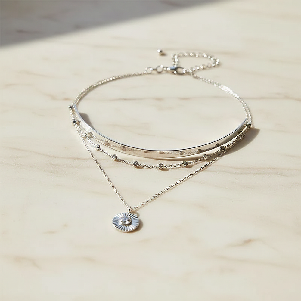 Maelys Silver Necklace