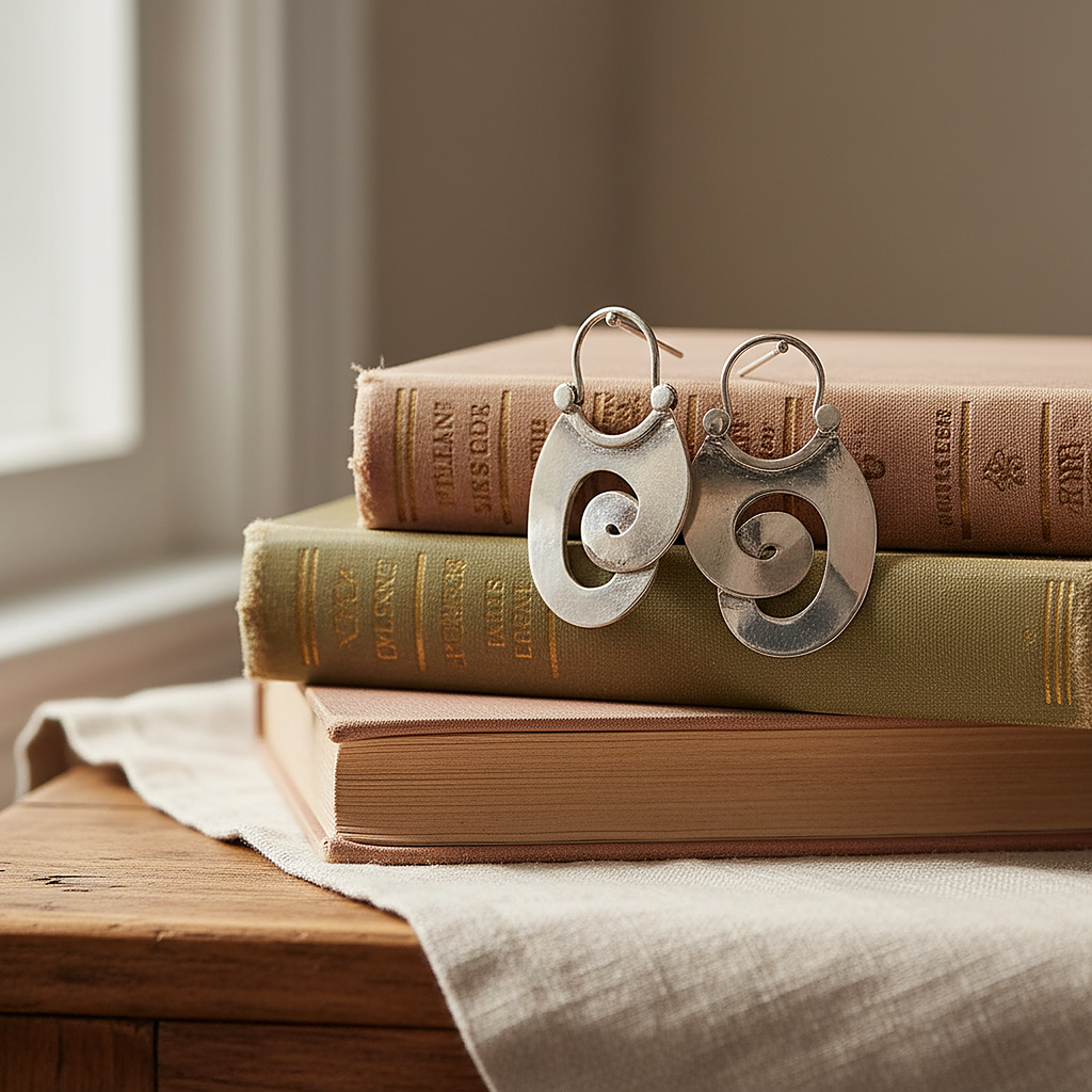 Lourdes Silver Earrings