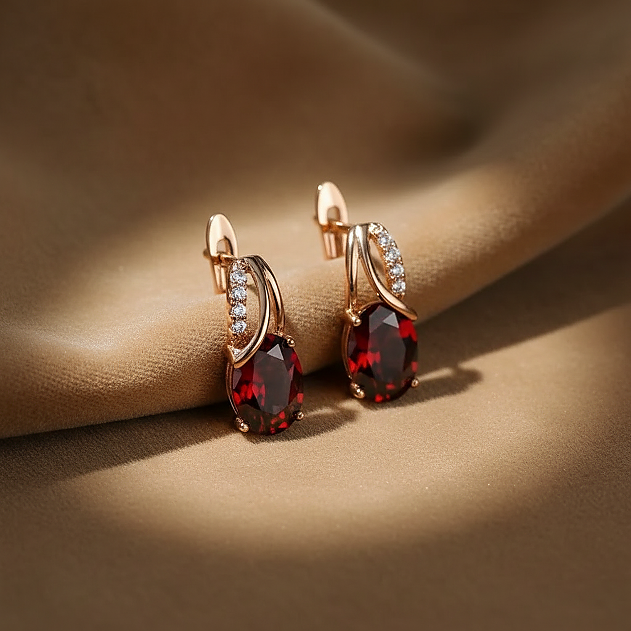 Solveig Ruby Earrings