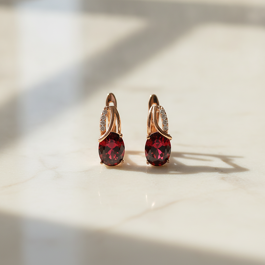 Solveig Ruby Earrings