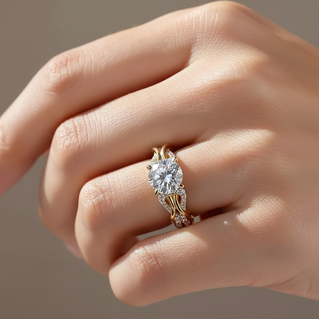 Delphine Crystal Ring