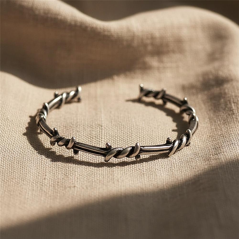 Ines Silver Bangle
