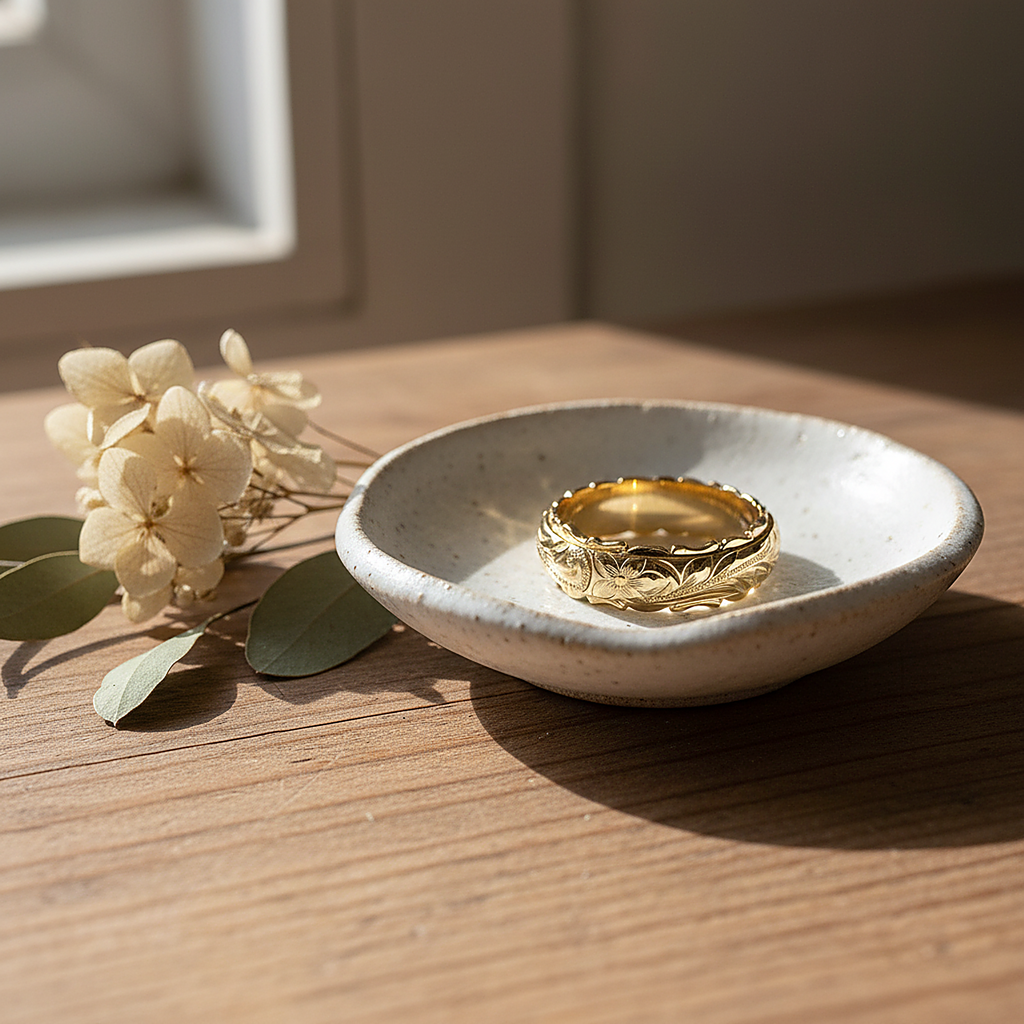 Perle Gold Ring