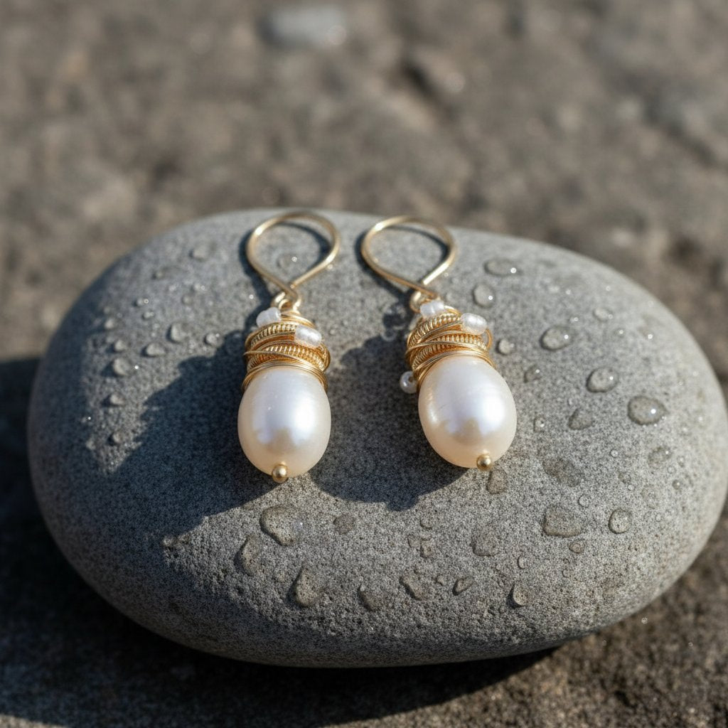 Rosalie Pearl Earrings