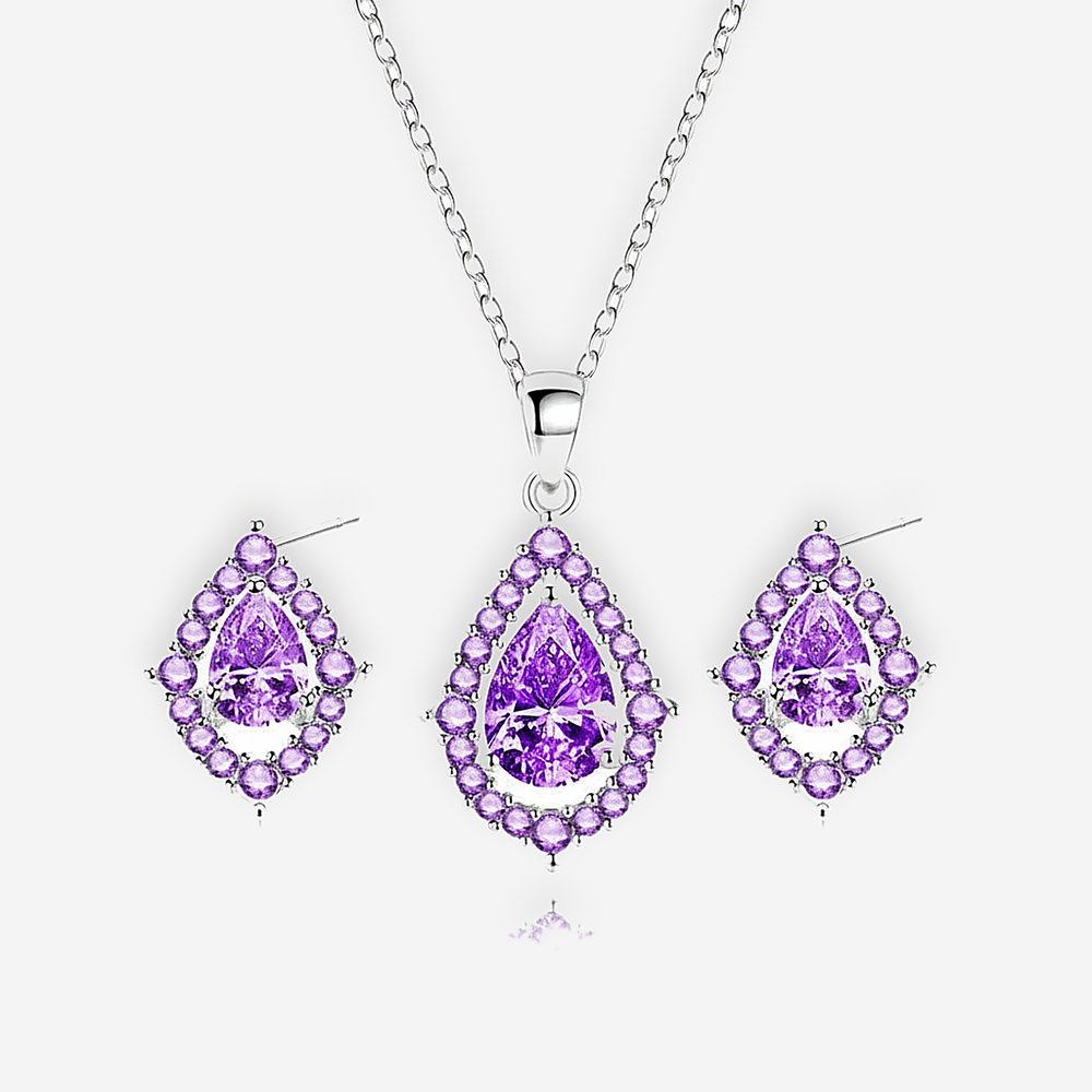 Kira Amethyst Earrings
