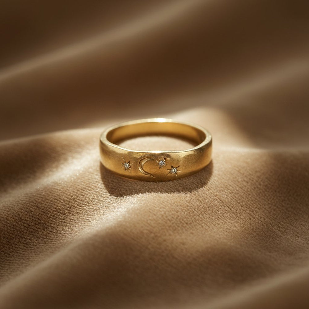 Perle Gold Ring