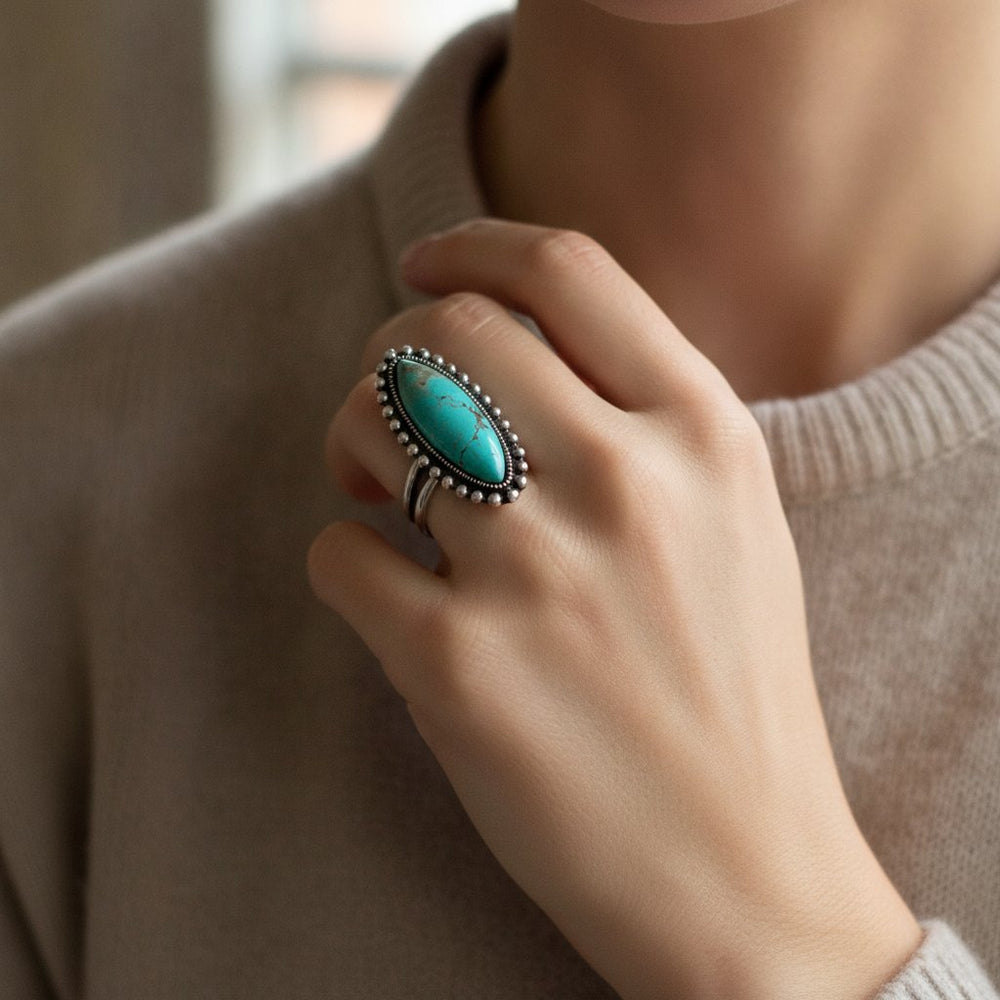 Marguerite Turquoise Ring