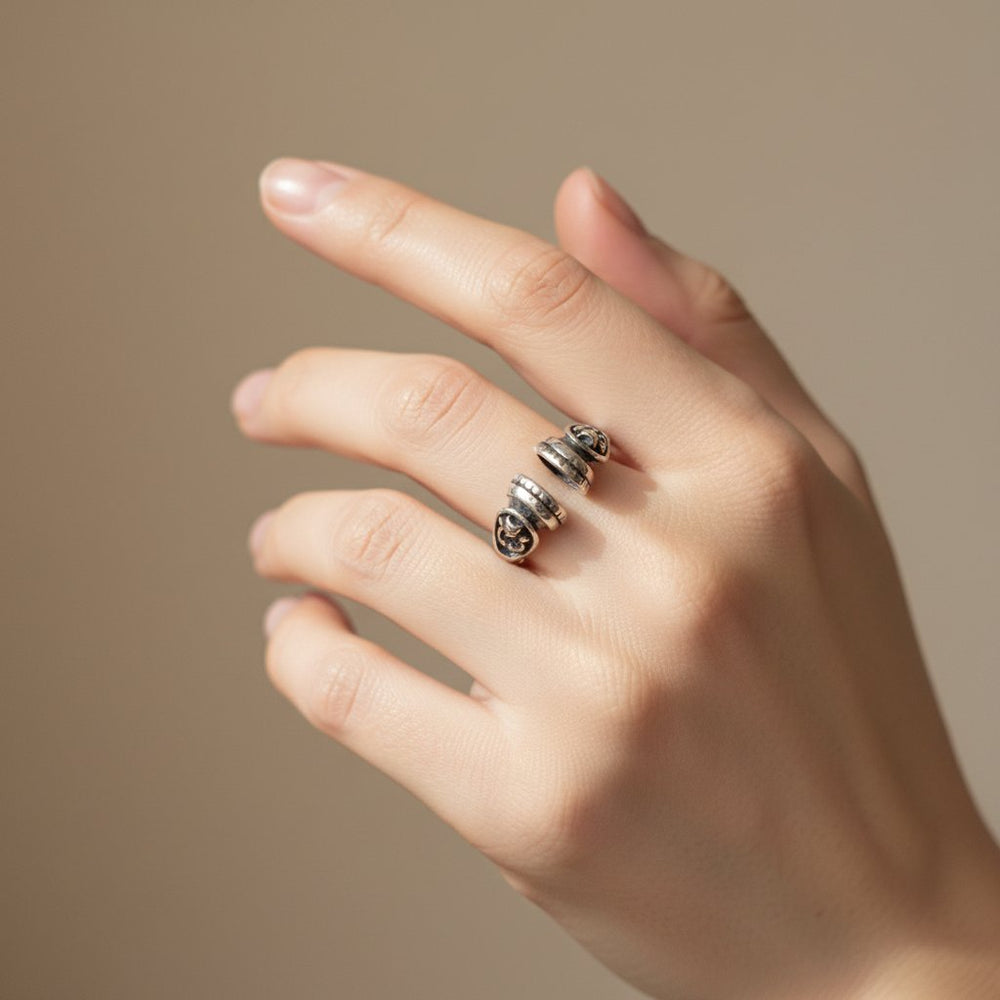 Cerise Silver Ring