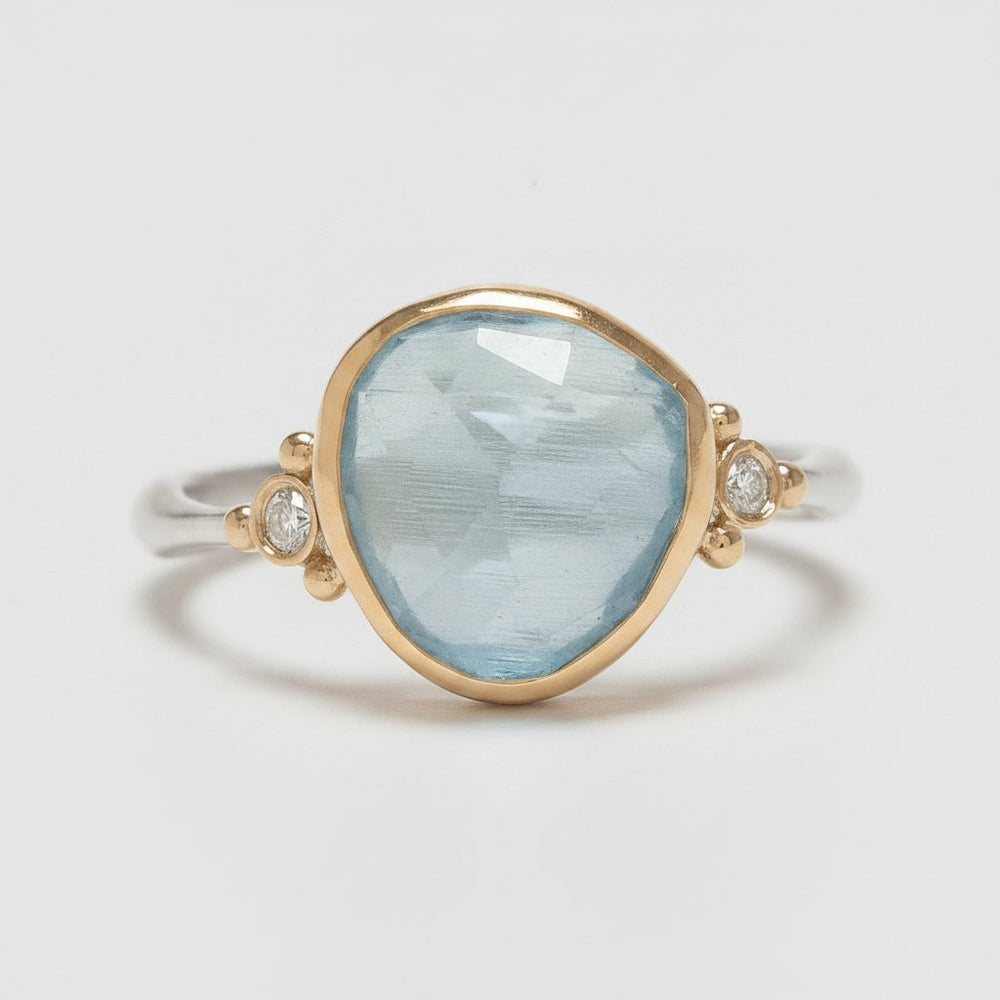 Celestine Aquamarine Ring