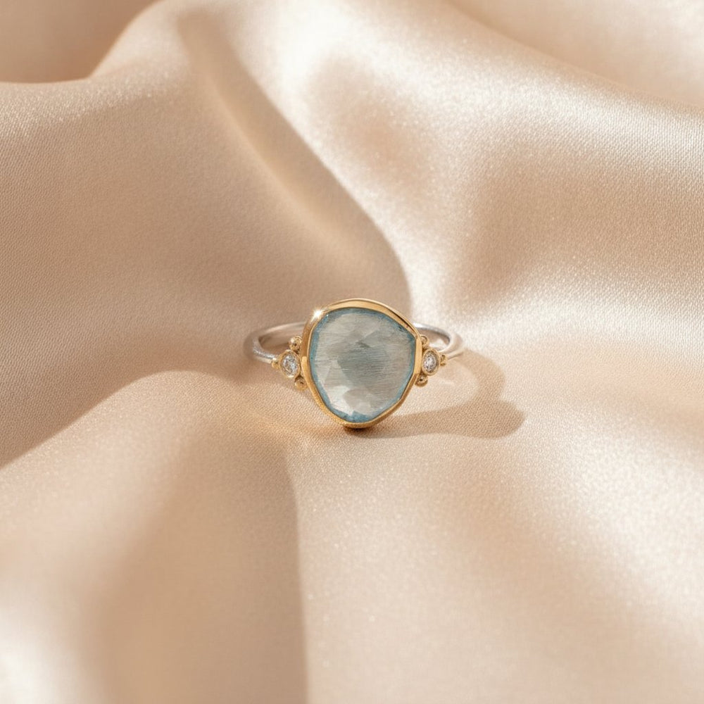 Celestine Aquamarine Ring