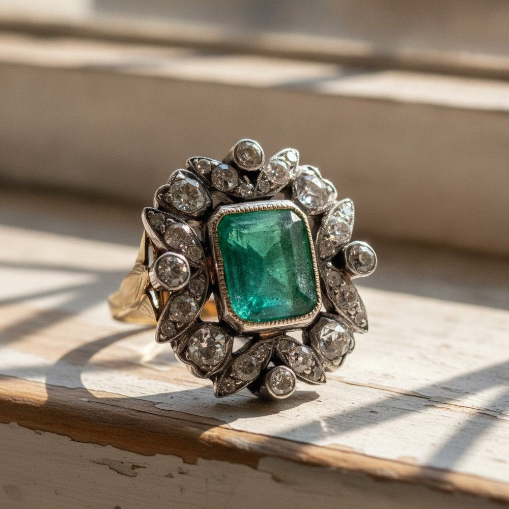 Liviana Emerald Ring
