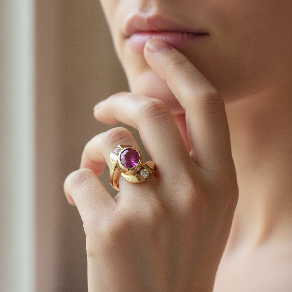 Thessaly Garnet Ring