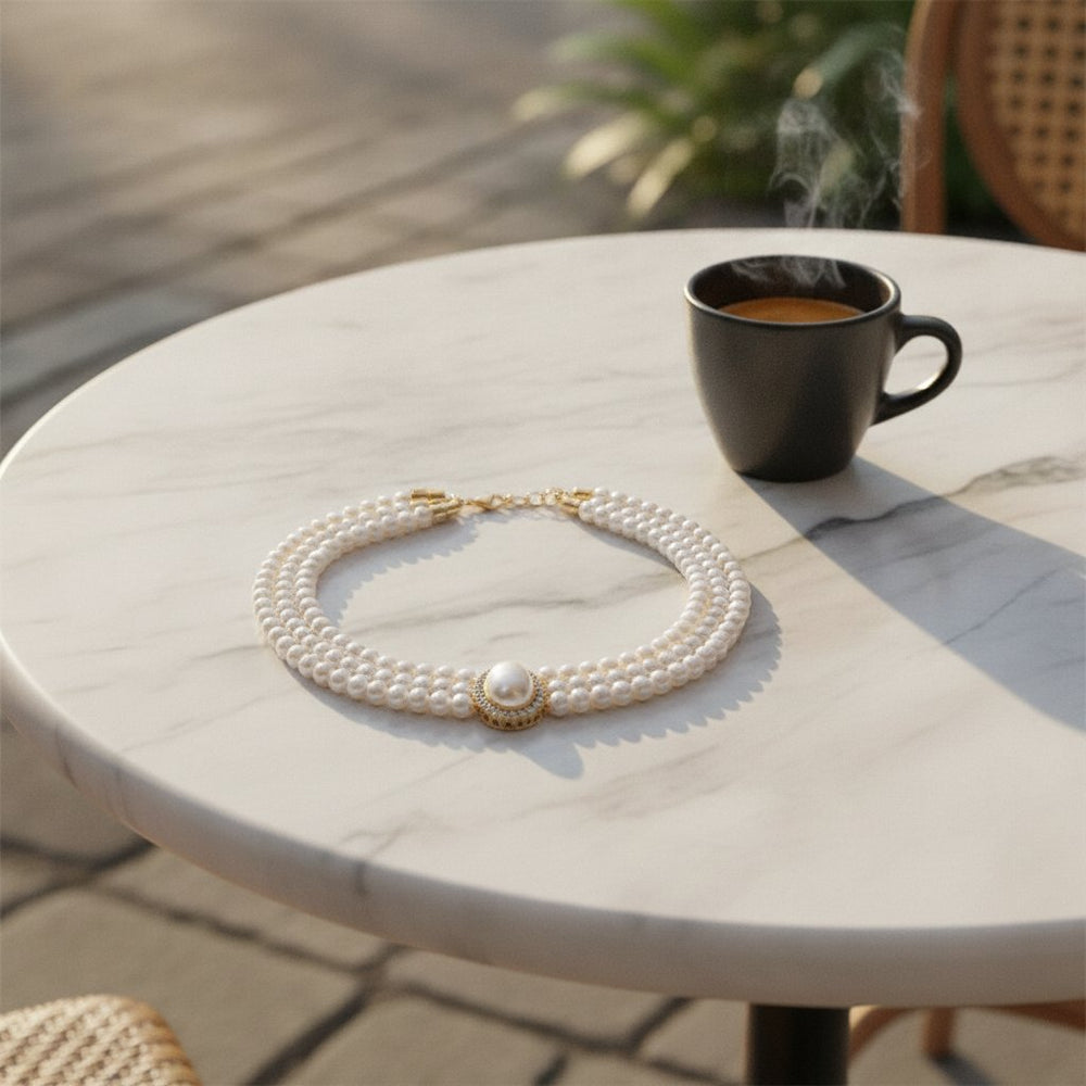 Clemence Pearl Pendant Necklace