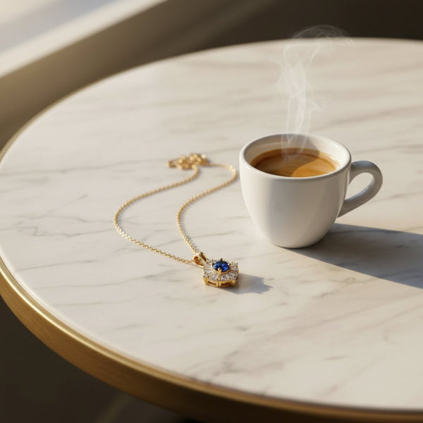Adeline Sapphire Pendant Necklace