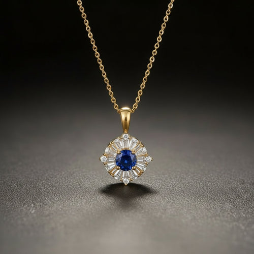 Adeline Sapphire Pendant Necklace