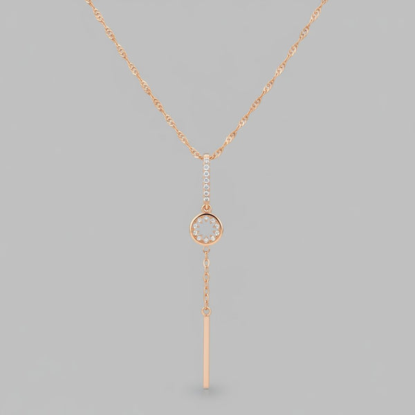 Une Crystal Pendant Necklace