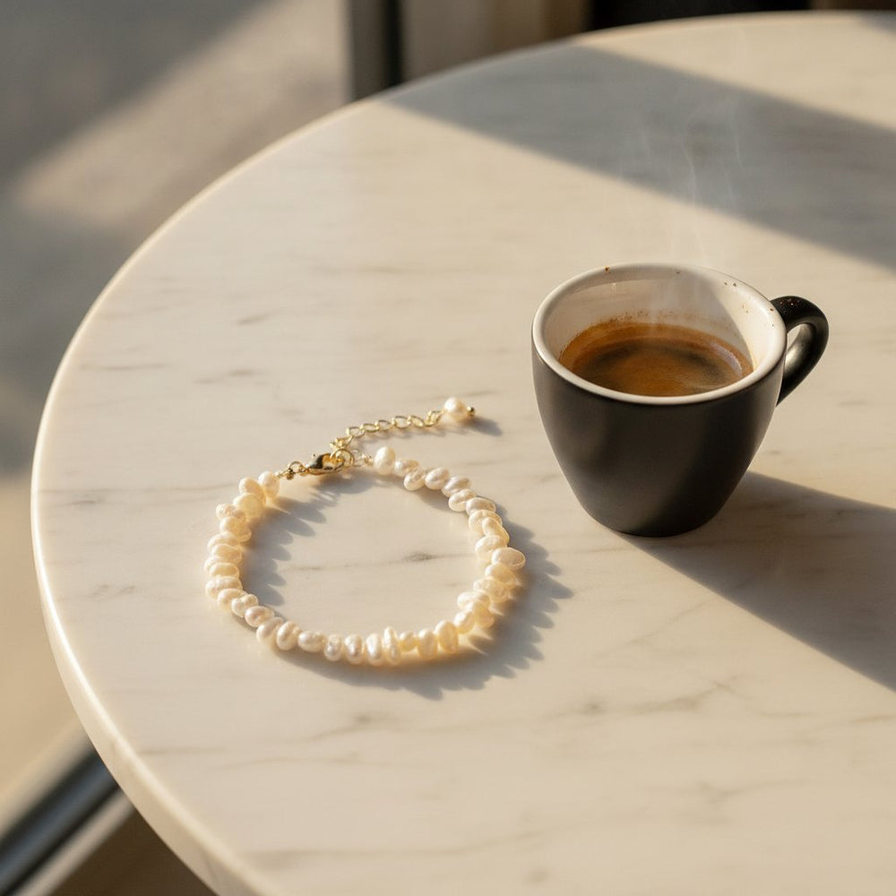 Genevieve Pearl Bracelet