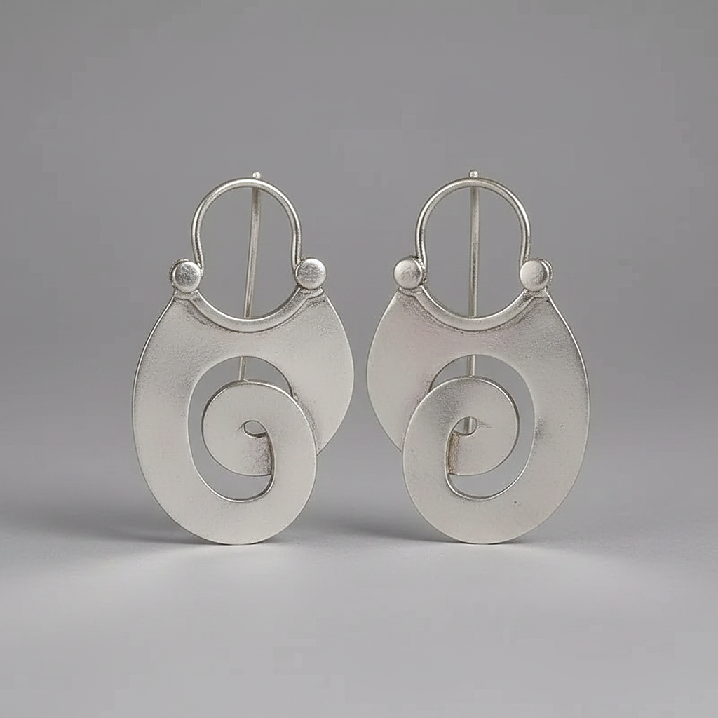 Lourdes Silver Earrings