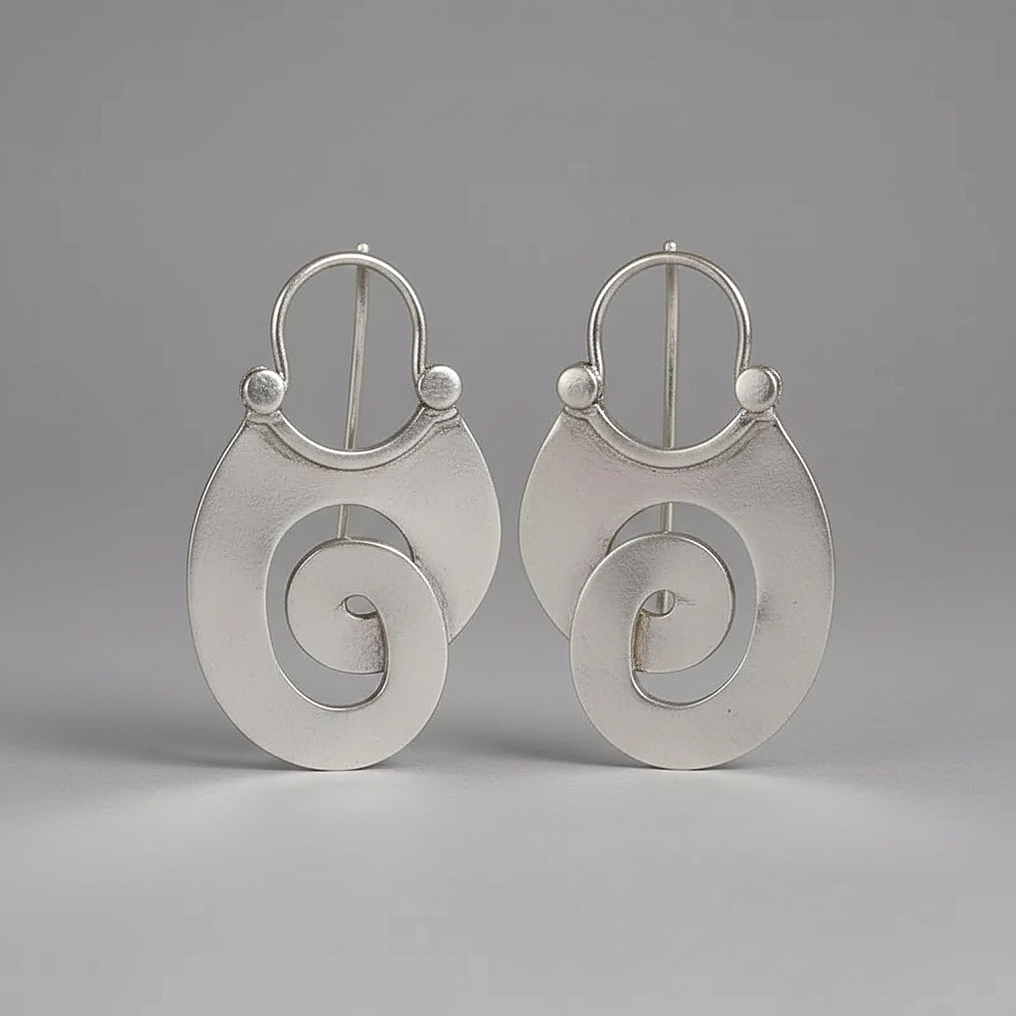 Lourdes Silver Earrings