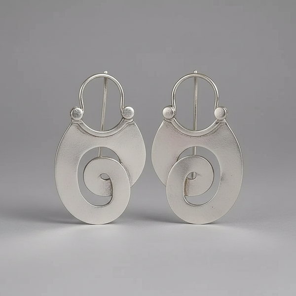 Lourdes Silver Earrings