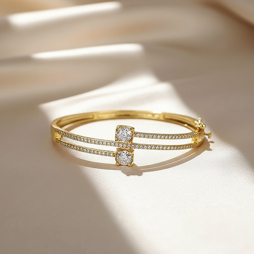 Rhea Crystal Bangle