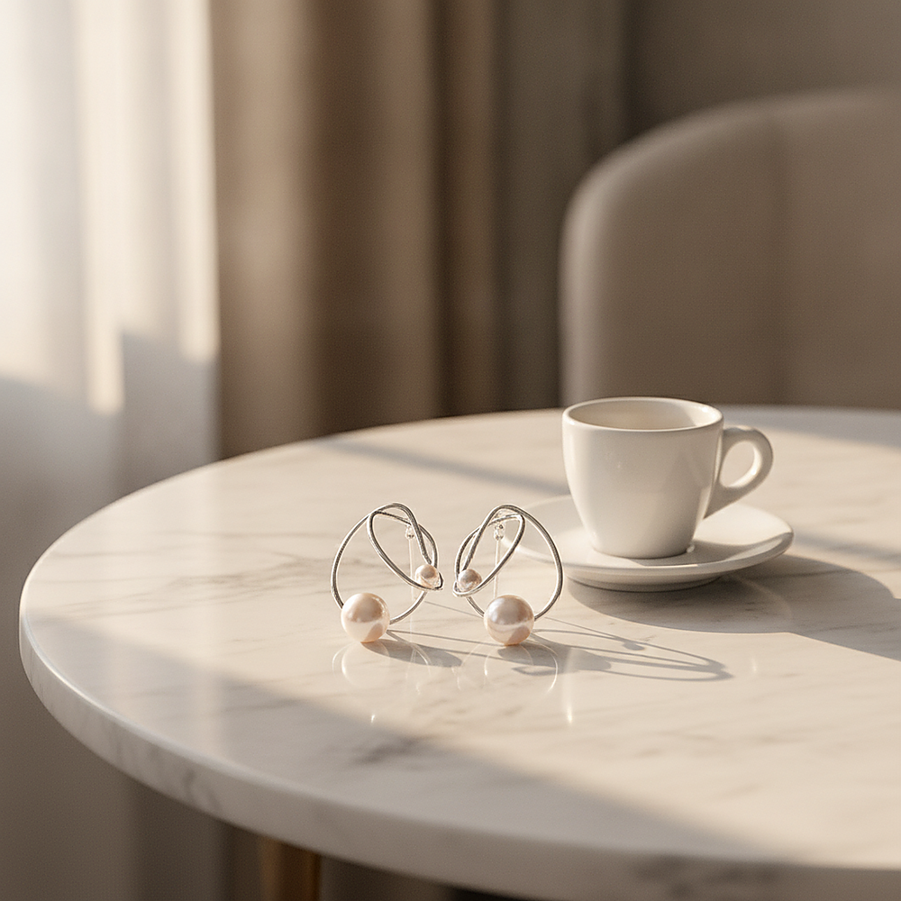Clemence Pearl Earrings