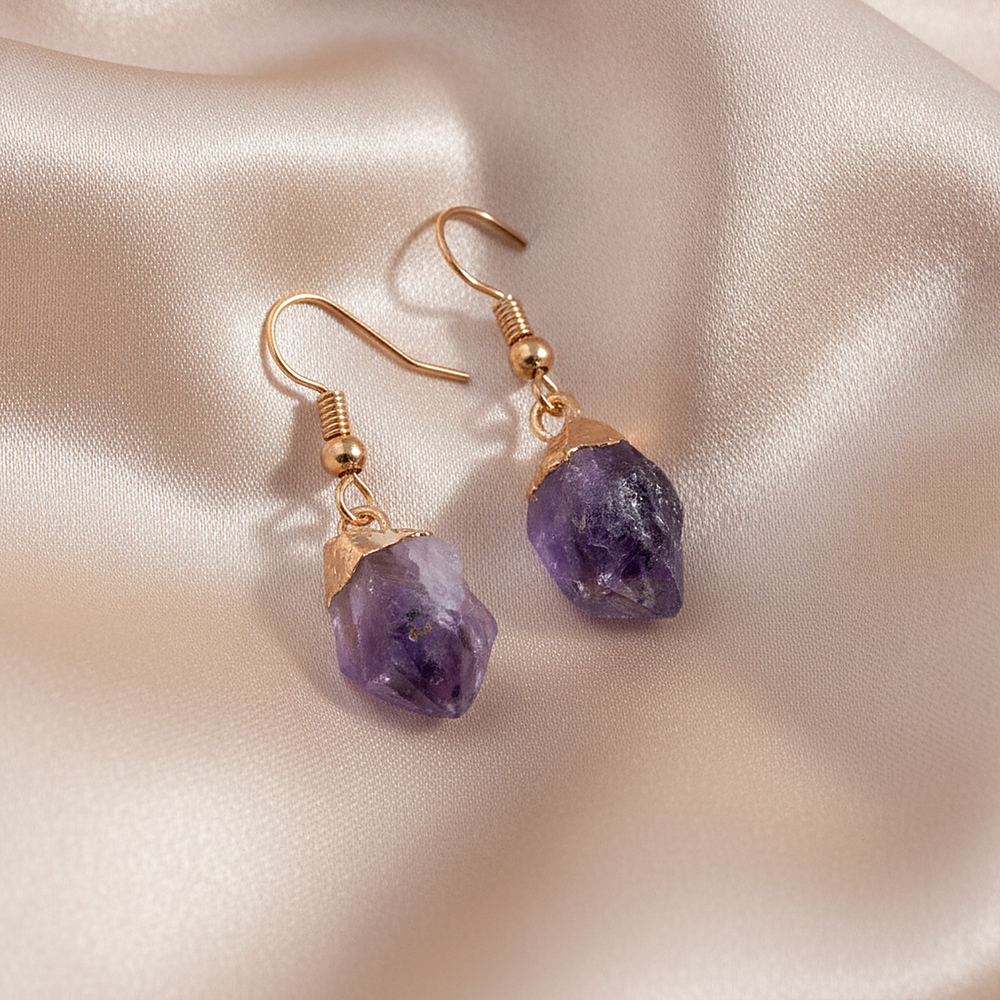 Beatrice Amethyst Earrings