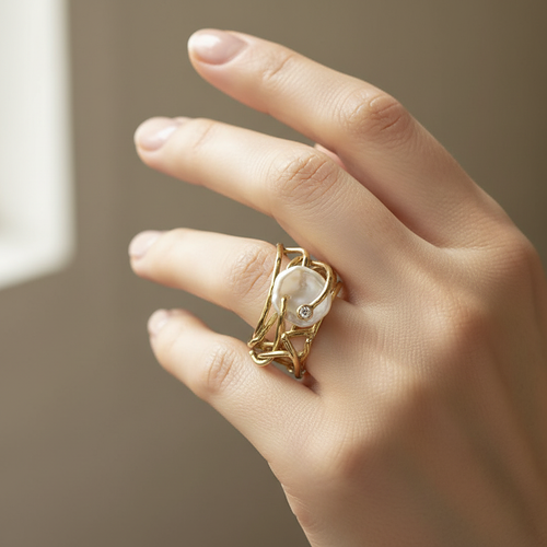Adeline Pearl Ring