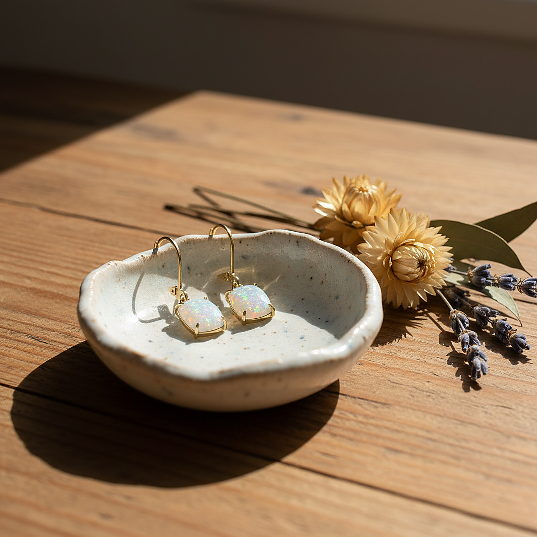 Lourdes Opal Earrings