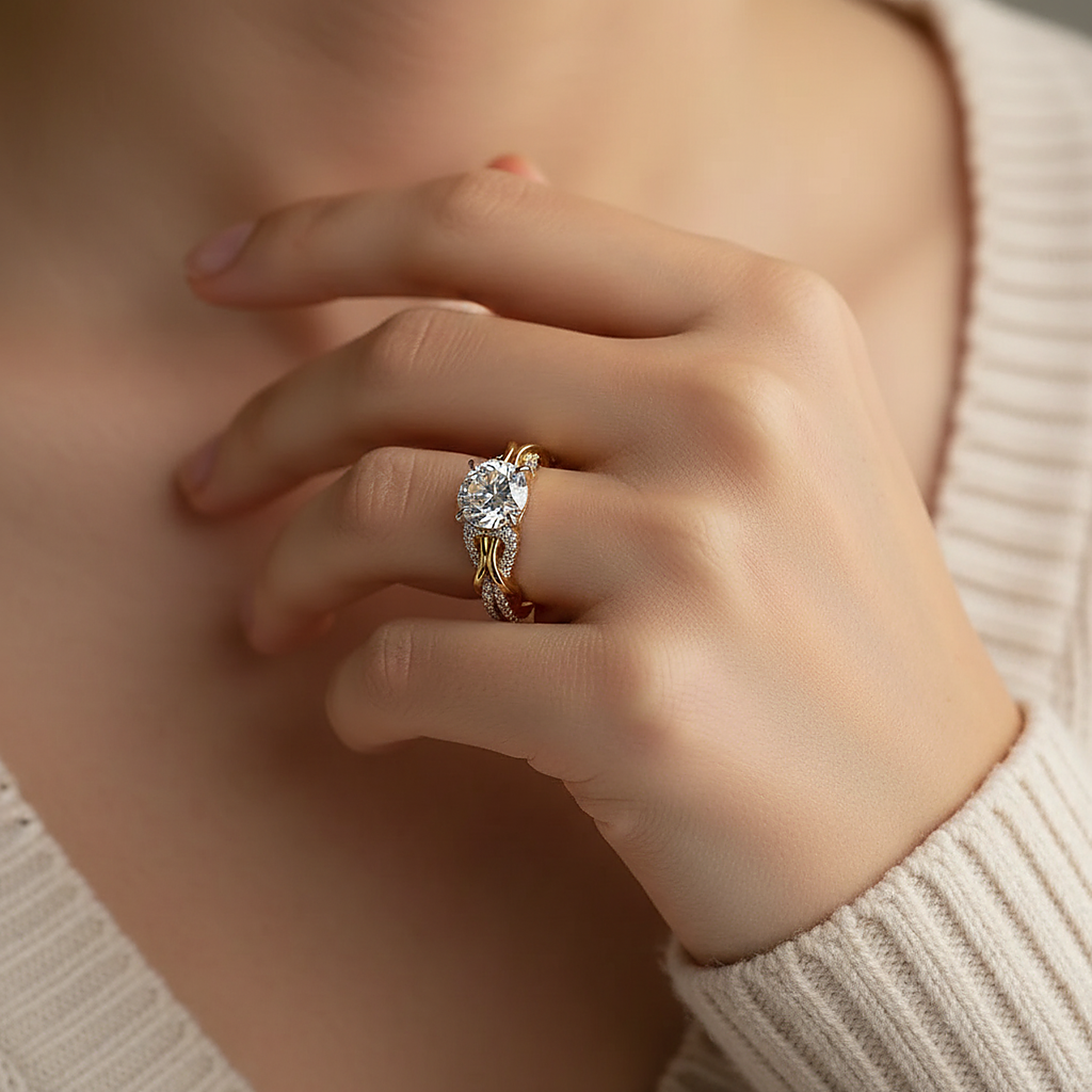 Delphine Crystal Ring