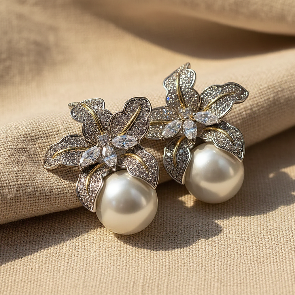 Elise Pearl Earrings
