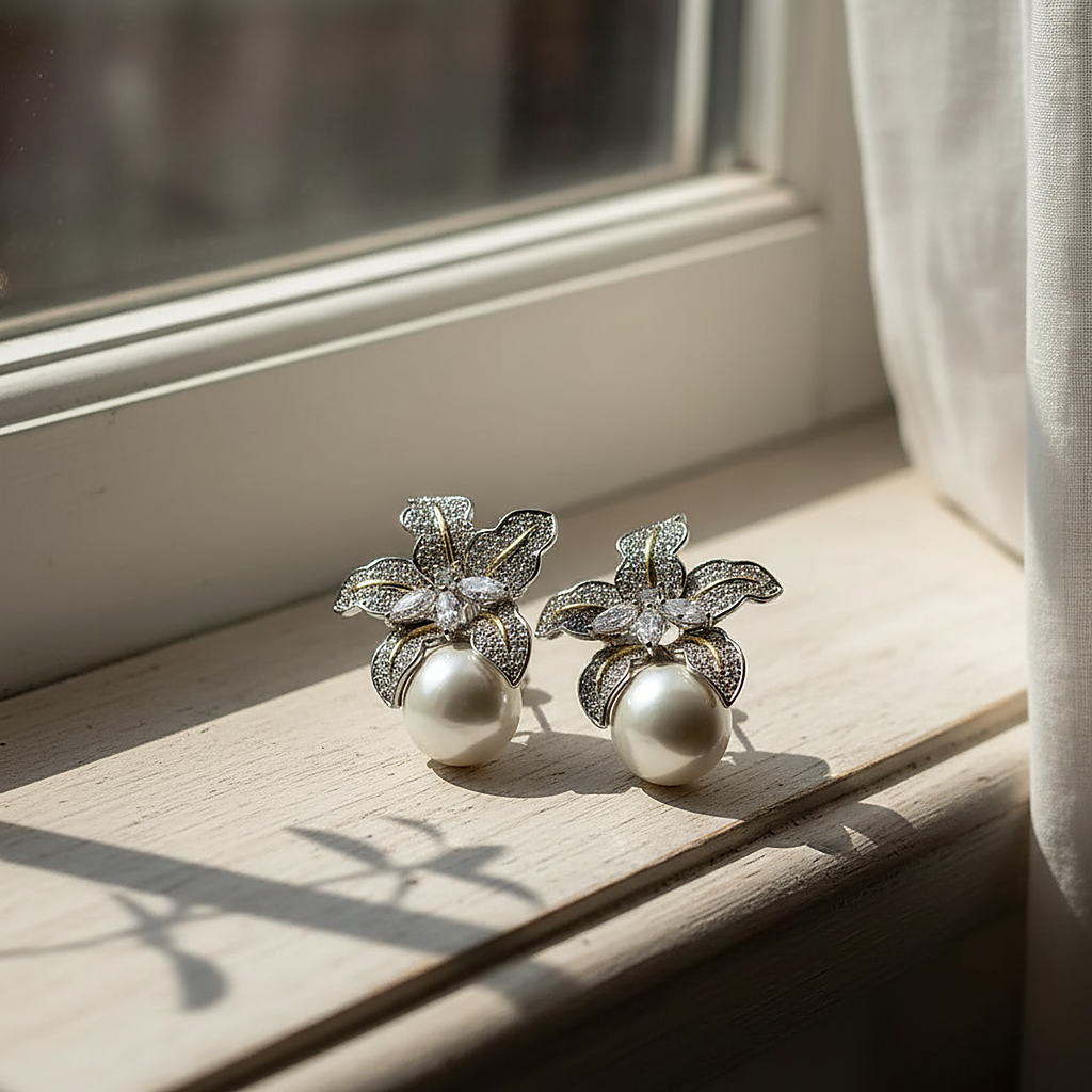 Elise Pearl Earrings