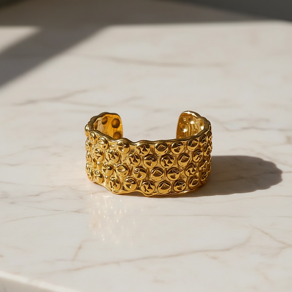 Cerise Gold Cuff