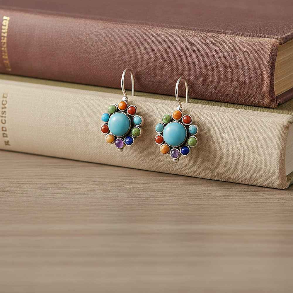 Une Turquoise Earrings