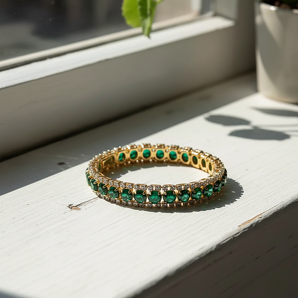 Lune Emerald Bracelet