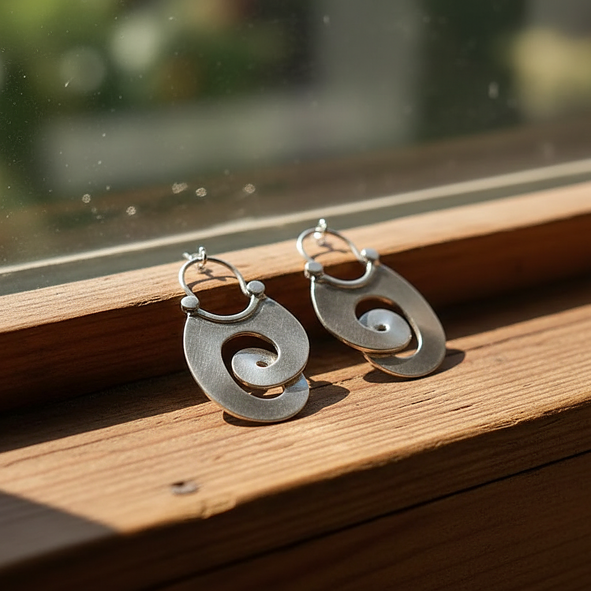 Lourdes Silver Earrings
