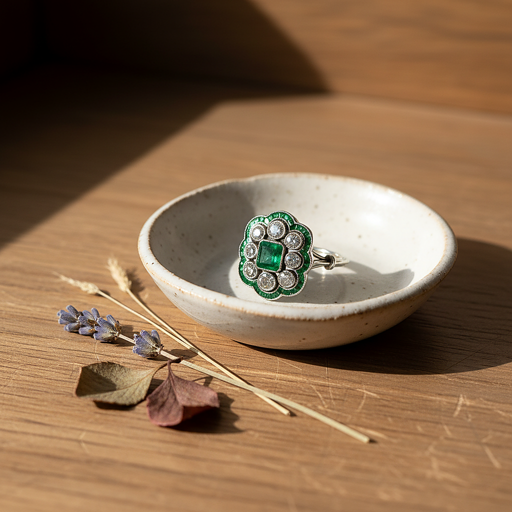 Aurore Emerald Ring