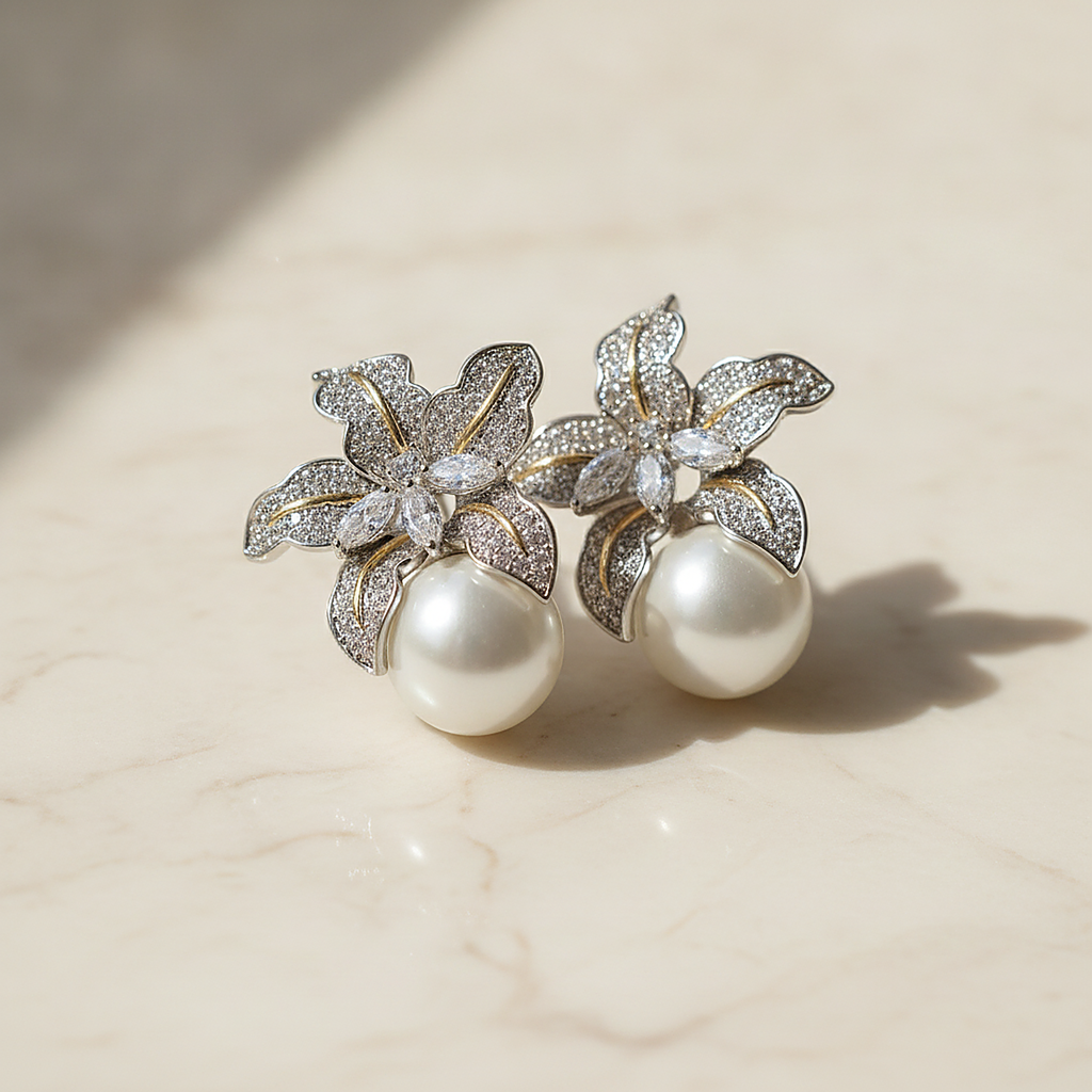 Elise Pearl Earrings