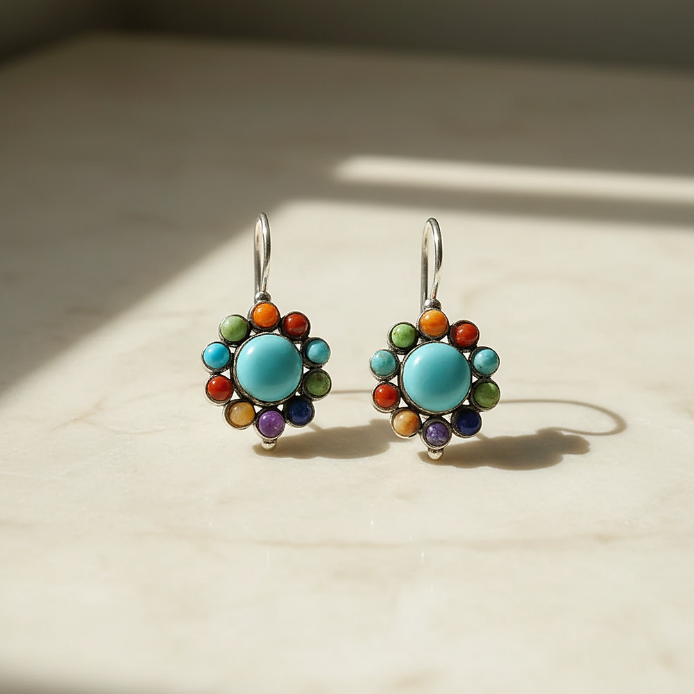 Une Turquoise Earrings