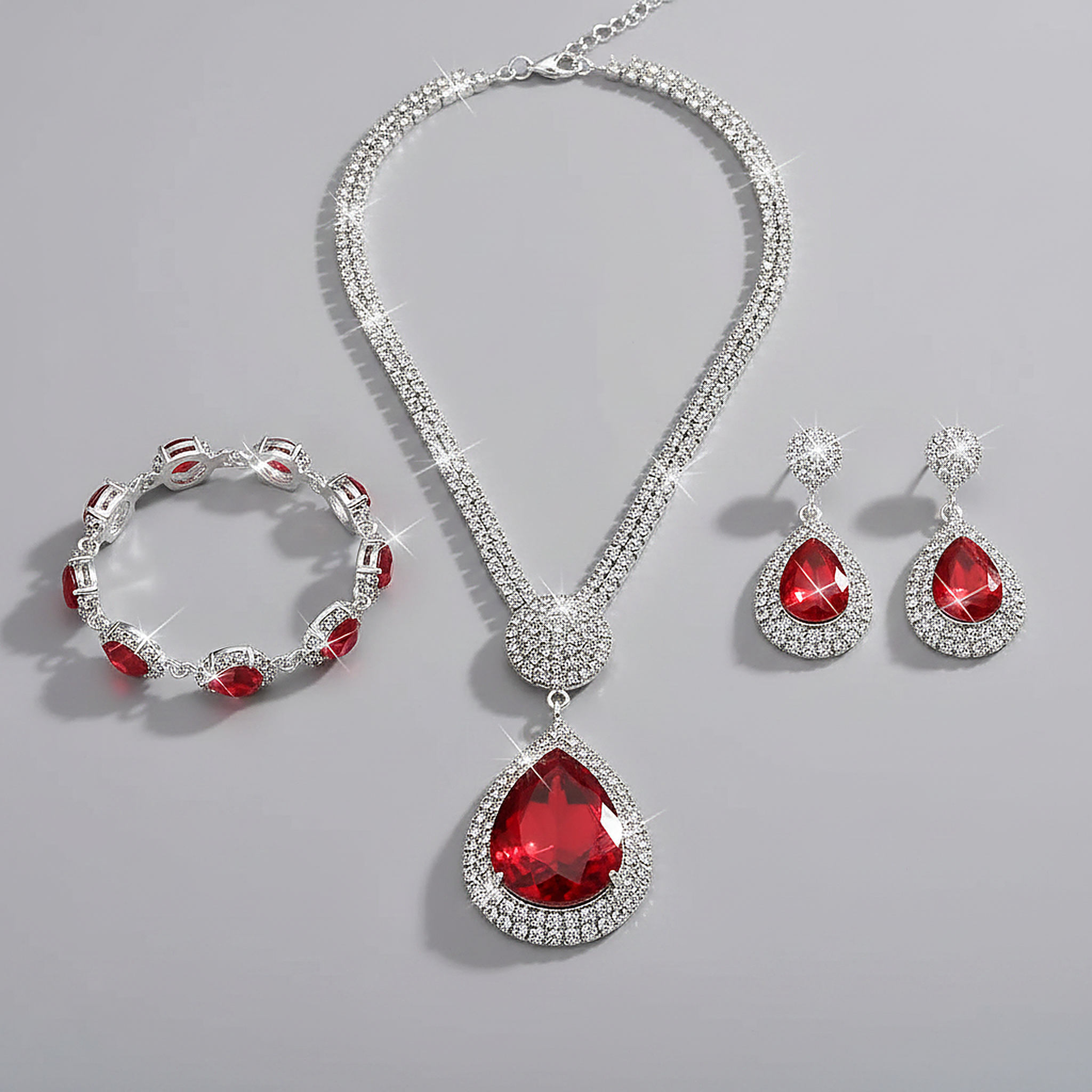 Kaia Ruby Jewelry Set