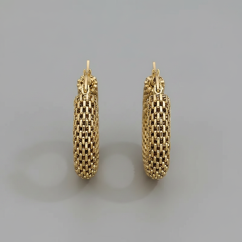 Genevieve Gold Hoop Earrings