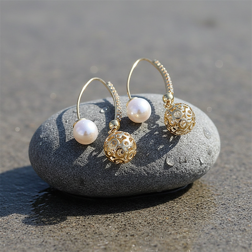 Genevieve Pearl Earrings