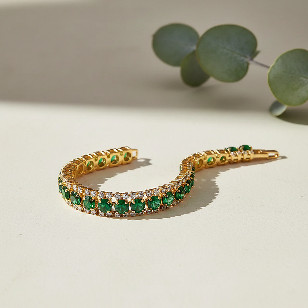 Lune Emerald Bracelet