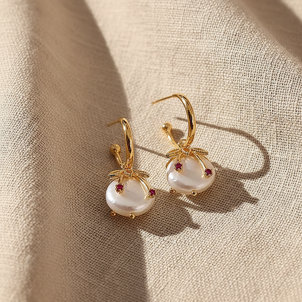 Emmeline Pearl Earrings